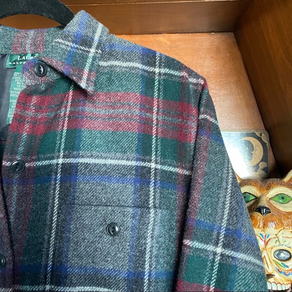 Ralph Lauren Plaid Flannel Lambswool 